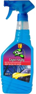 Czyści szyby -  2w1 Spray lub piana 500ml. 